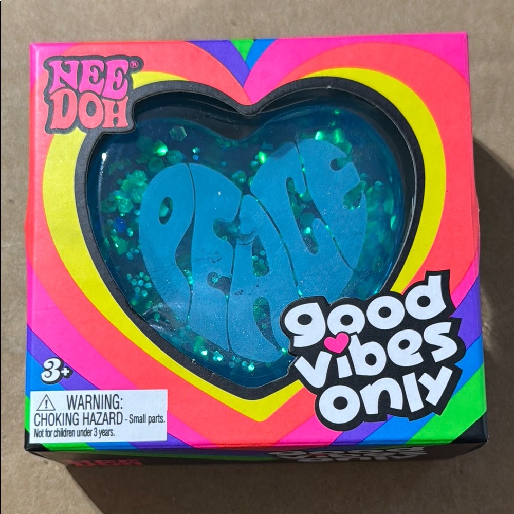 Needoh Good Vibes Only Blue Heart NIB